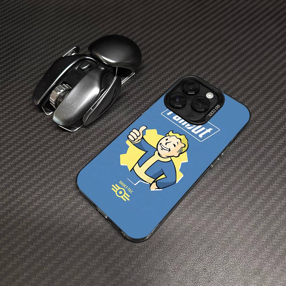 F-Fallout S-Series 4 Cool Game Phone Cover For IPhone 16 15 14 13 12 11 17 Pro Max Plus Color Silver Shell