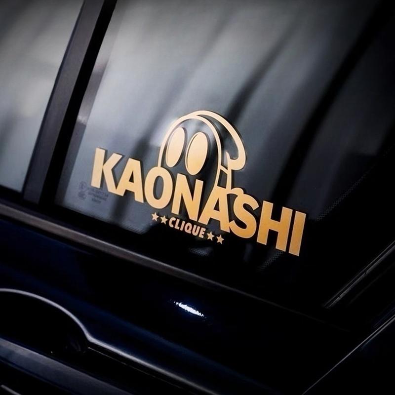 KAONASHI JDM Car Electric Motorcycle Sticker Front Guard Sticker Rear Window Windshield Sticker Reflective Car Stick