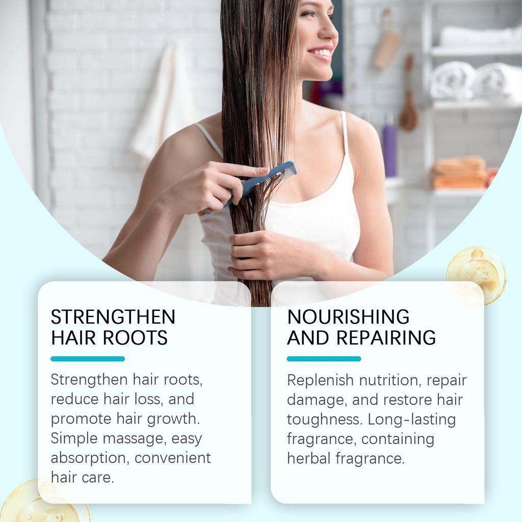 Сыворотка для роста волос, питает кожу головы, укрепляет волосы и уменьшает выпадение волос, 60 мл