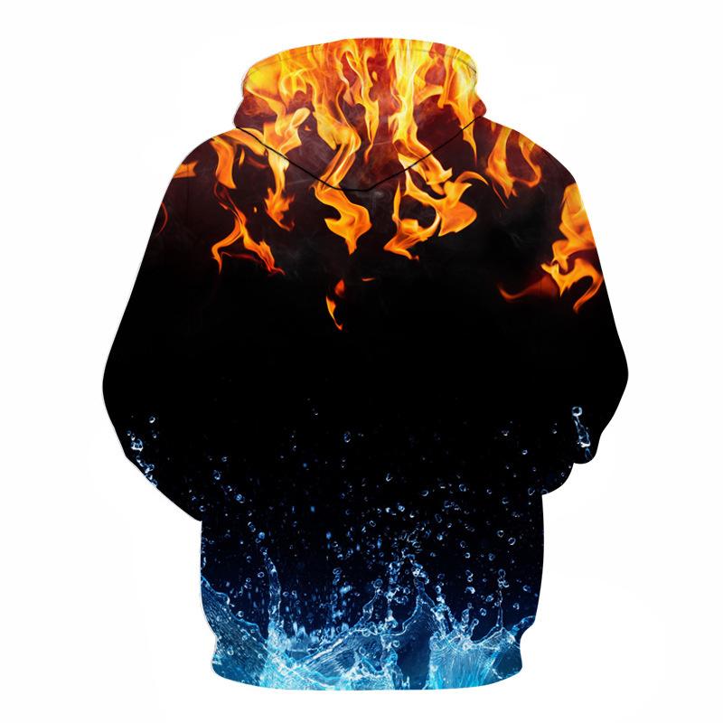 Женский и мужской пуловер с волком, верхняя одежда, 3D цифровая печать, толстовка с капюшоном для пар, толстовка с капюшоном и длинными рукавами в виде животных, свободные карманные повседневные пуловеры