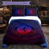 Rangers FC Themed Bedding 3Pcs Duvet Cover Set Decorative Bed Linen For Teen Room Home Decoration