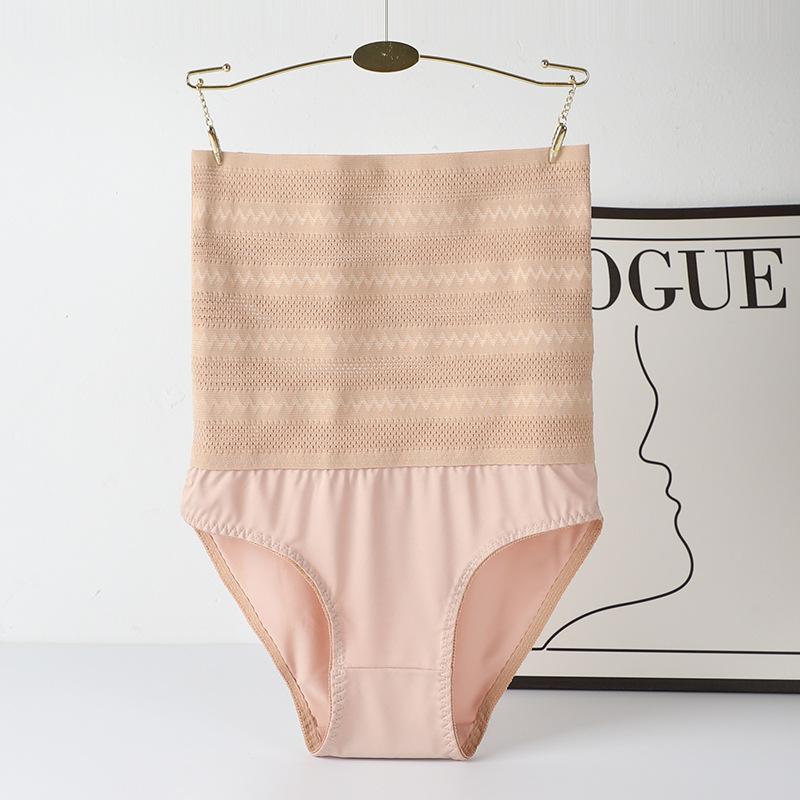 M-3XL Дышащие трусы с высокой талией для контроля живота Бесшовный корсет для подтяжки ягодиц Послеродовое восстанавливающее белье