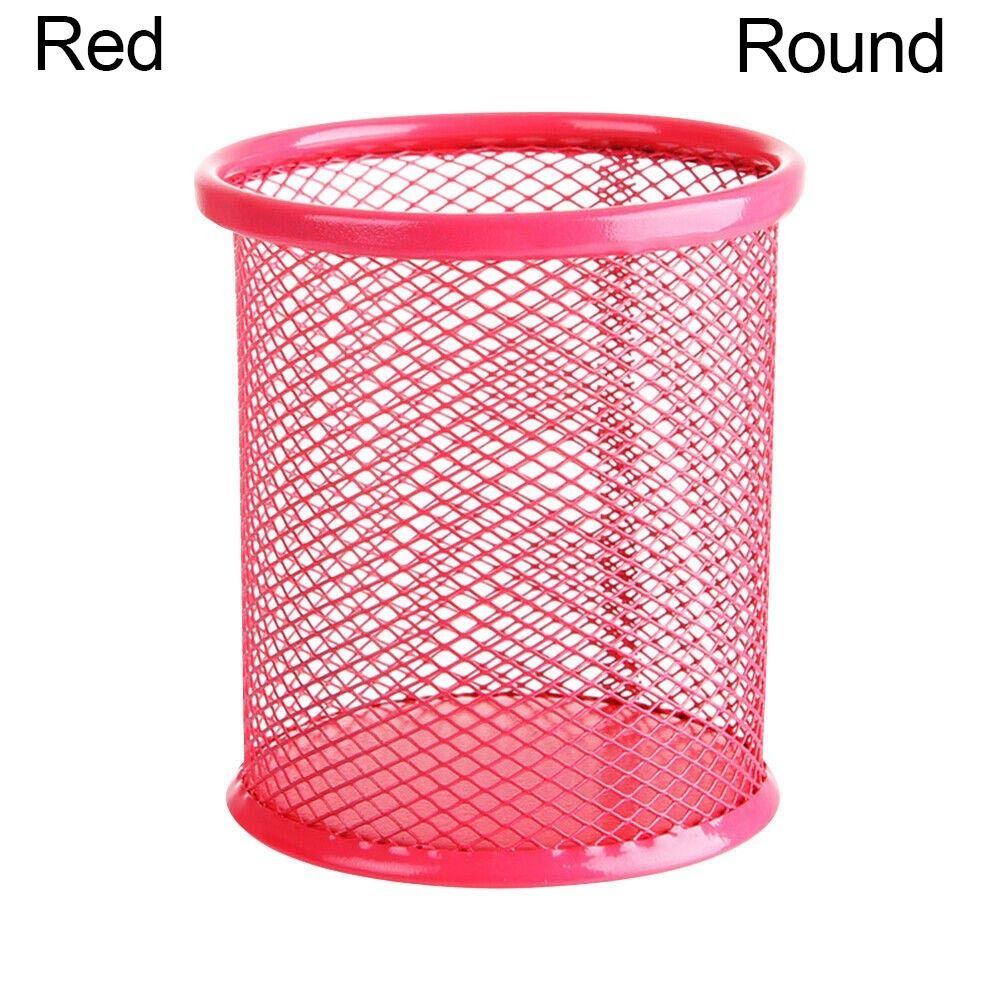 Multicolor Desk Tidy Office/School Storage Case Mesh Pen Pot Stationery Organiser Pen Holder