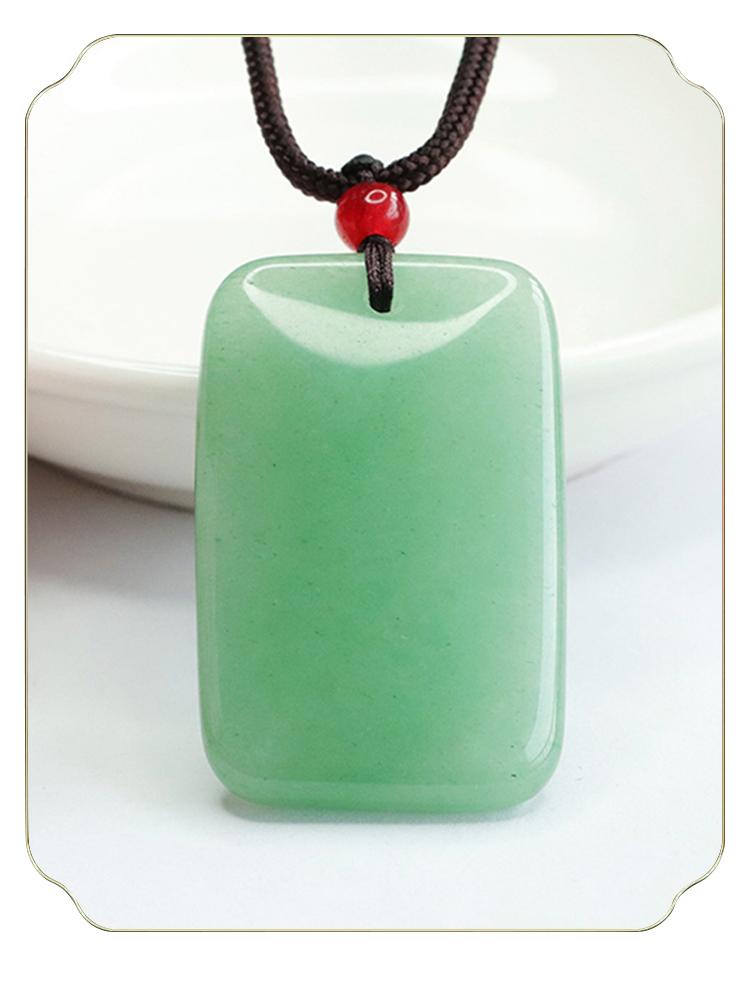 Moisturizing and emerald green Dongling jade pendant, simple and atmospheric, safe and sound brand pendant, selected gift