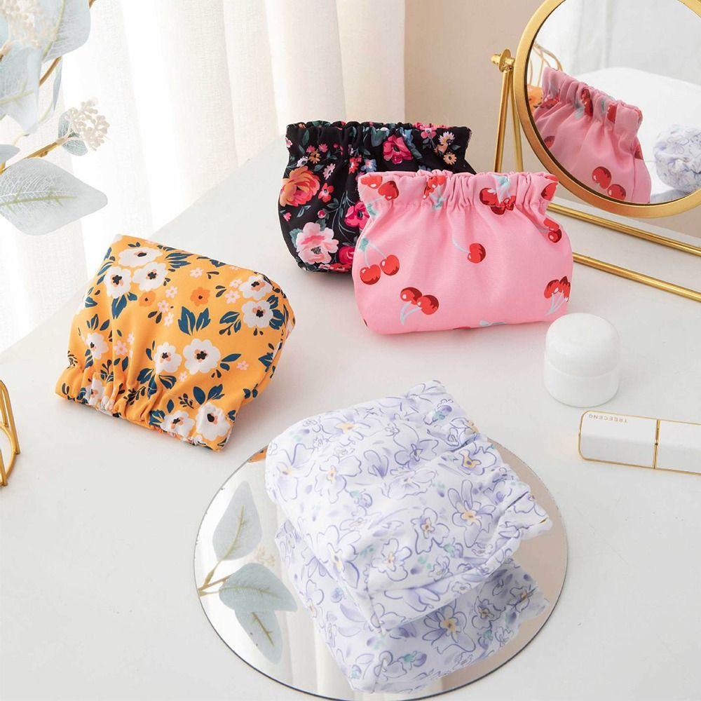 Cherry Cosmetic Bag Flower Leaf Spring Bag Sanitary Napkin Storage Bag Printing Coin Purse Outdoor