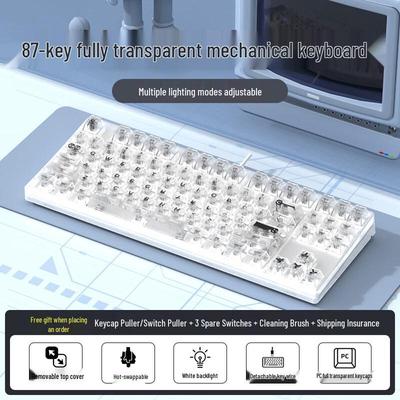 Беспроводная механическая клавиатура OLOEY 87 клавиш, Bluetooth, трехрежимная