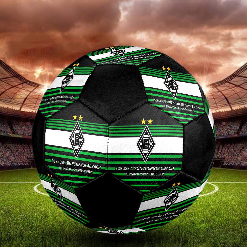 Borussia Indoor Soccer Ball Colorful Machine Stitched PVC Size 5 Team Training Competition Ready Durable High-Bounce Cool Sports Gift