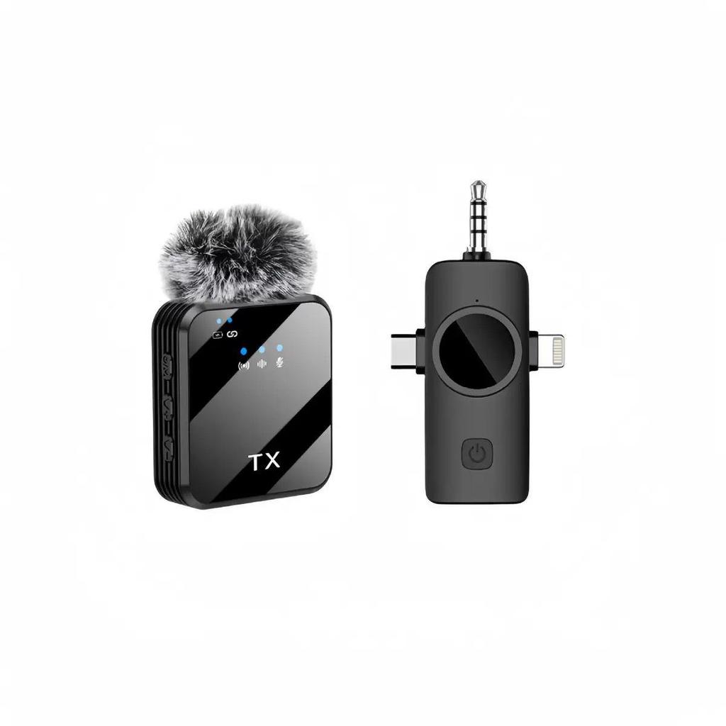 F11 Wireless Lavalier Microphone F16: Three-in-One Noise Reduction Mic for Mobile & Live Streaming