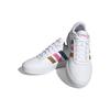 adidas Женские кроссовки на платформе Court, белые, фиолетовые, розовые, коричневые, белые, матовые, фиолетовые, металлические, студенческие, темно-синие HP9429