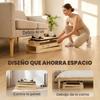 Multifunctional Pilates Reformer With Resistance Bands And Handles For Home Gym Natural