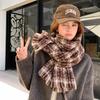 Cute High-End Fleece-Like Cashmere Scarf Women's Winter Warm Couple Neck Warmer