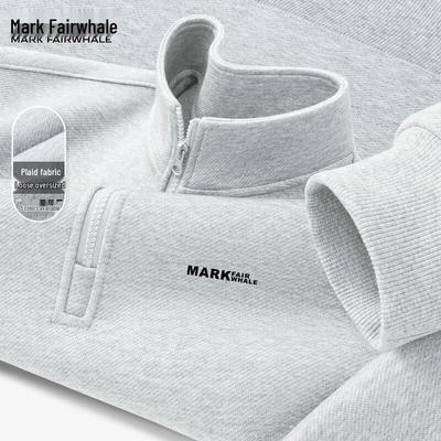 Мужской свитшот Mark Fairwhale в американском повседневном стиле на молнии до середины груди