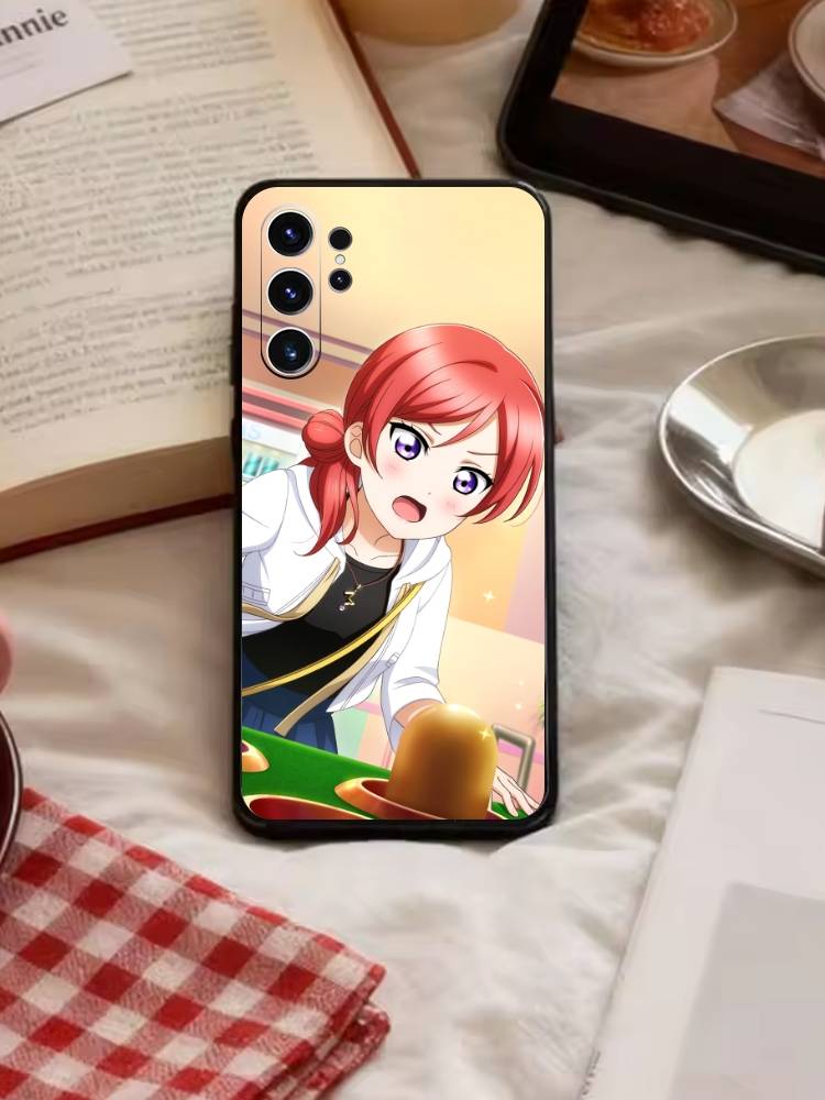 Nishikino Maki-Love Live Phone Case For Samsung S26,S25,S24,S23,S22,S30,S21,Ultra,Plus,FE 5G Black Soft Cover