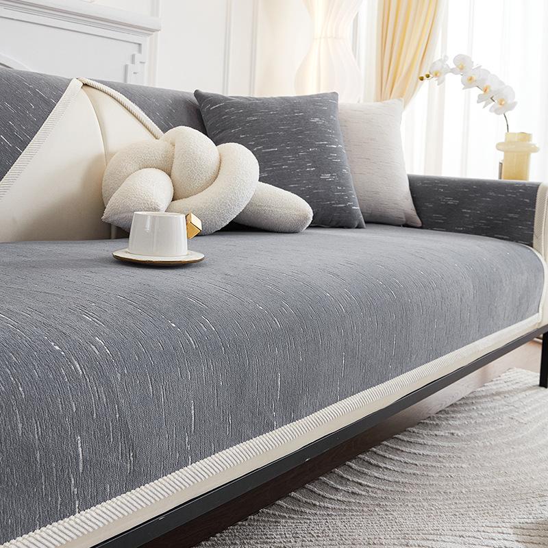 Chenille Sofa Cushion Universal Non-Slip Affordable Luxury Style Modern Simple Sofa Cover Cover Cushion
