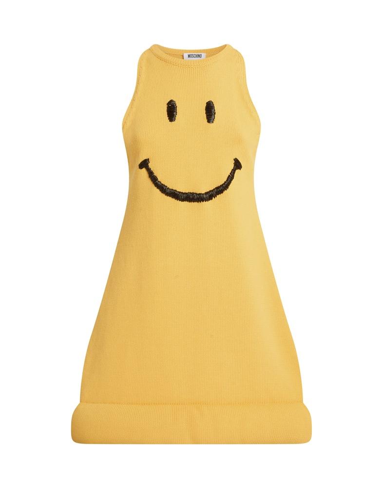 Moschino Smiley® Cotton Blend Knit Dress