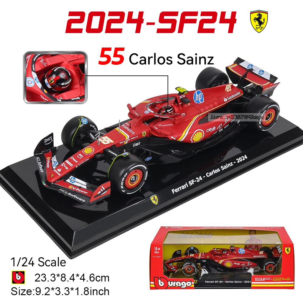Ббураго 1:24 2022~2025 Mercedes W15 № 44 Хэмилтон № 63 Расселл Серия F1 различные стили Red Bull Ferrari McLaren Литой металлический модельный автомобиль