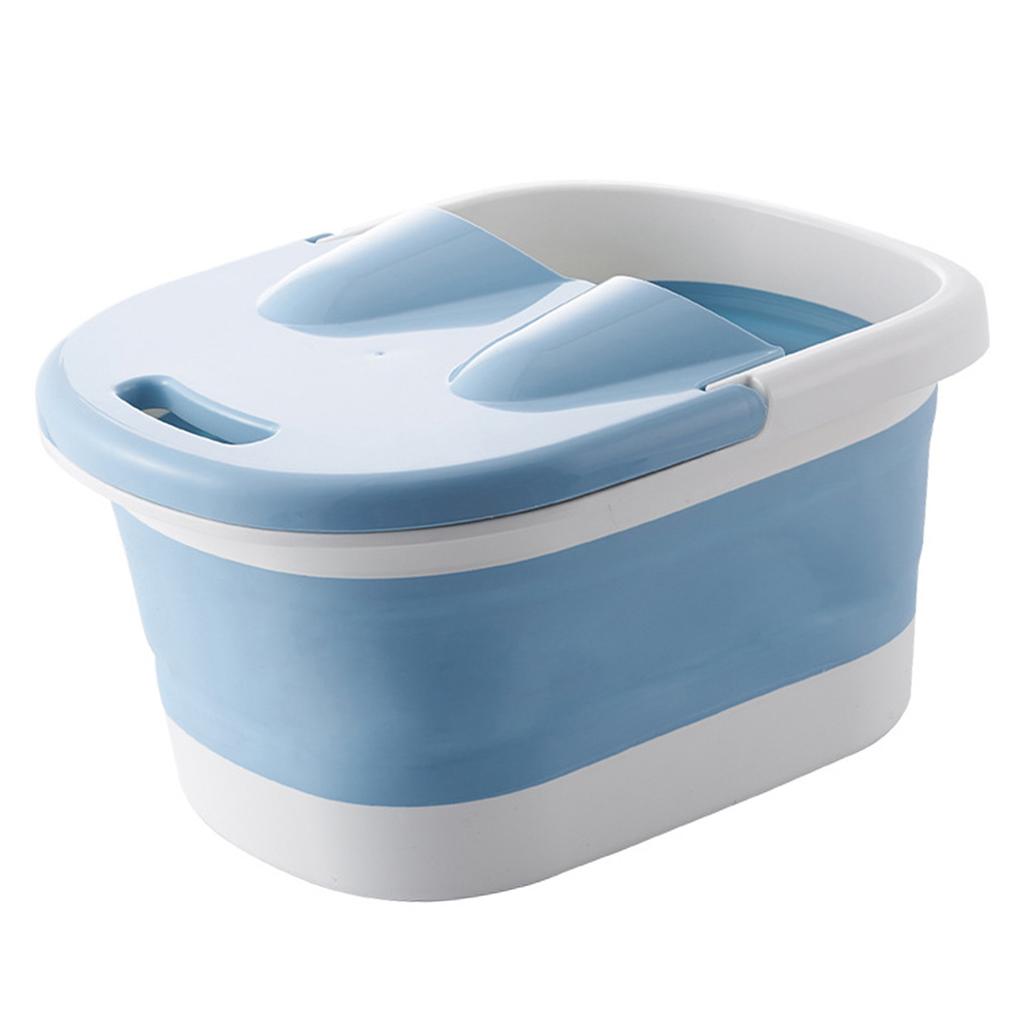 Collapsible Foot Bath Tub with Massaging Rollers Portable Foldable Foot Spa Soak Bath Tub with