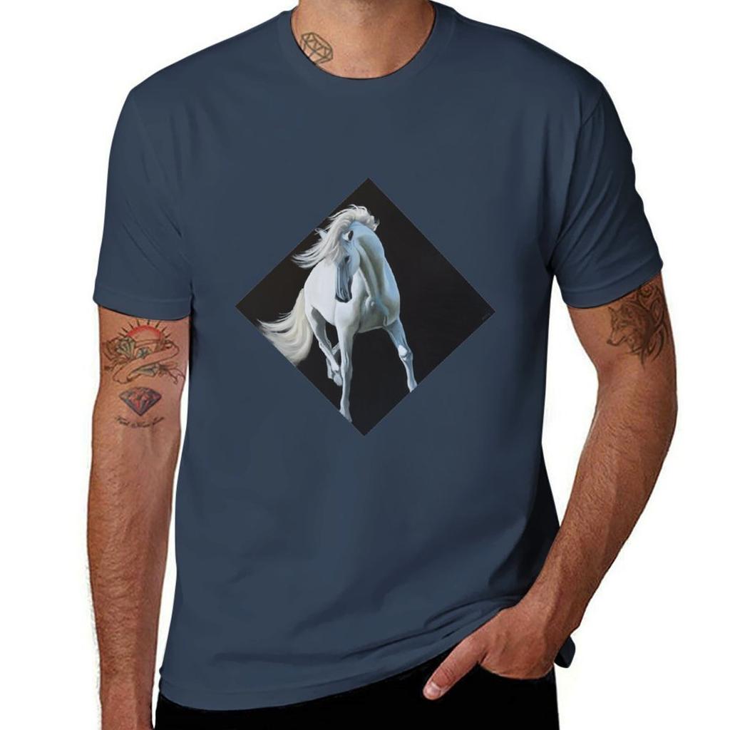 Andalusian White Horse Tshirt Funny T Shirts Dark Humor Unisexs Graphic T Shirts Tshirt