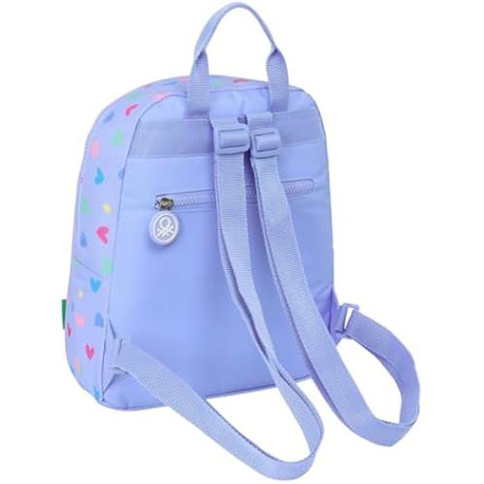 Mini sac à dos - SAFTA - Benetton Lila - Confortable - Polyvalent - Enfants