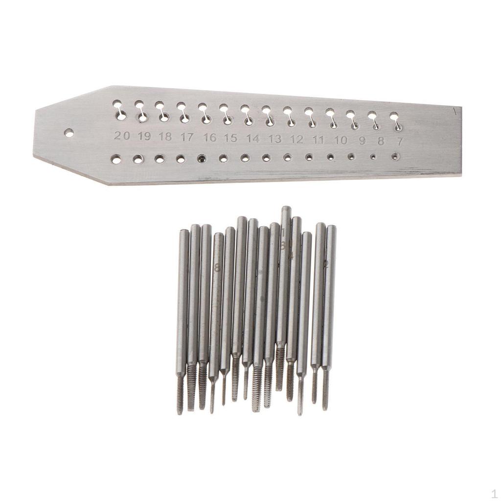 Набор инструментов для ремонта часов Watchmakers Tap & Die, металлический универсальный мужской женский сменный мини-микровинт