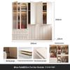 Modern Solid Wood Wardrobe: Light Luxury Storage Solution for Small Apartments