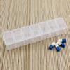 Tablet Boxes 7 Compartments Storage Open Buckle Design Visible Pill Organizers for Office
