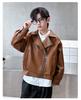 Children's clothing, boys' spring clothing, leather jacket, 2026 new spring and autumn style jacket, mid size boys' spring clothing trend
