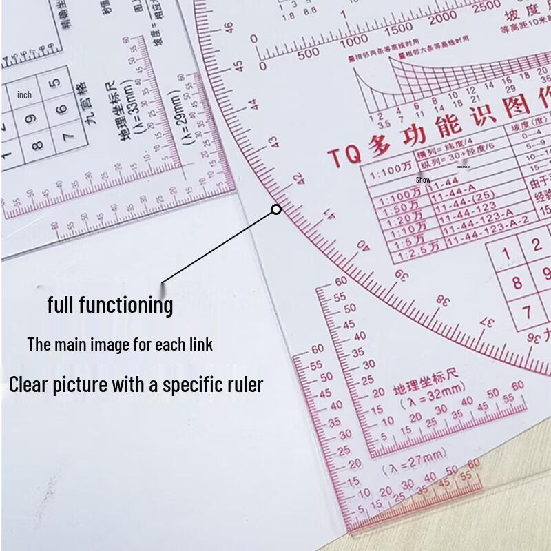 Bingfu Military Topographic Map Ruler
