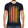 Catalonia Faded Flag Men's T-Shirt Catalunya Catalonian Jersey Gift