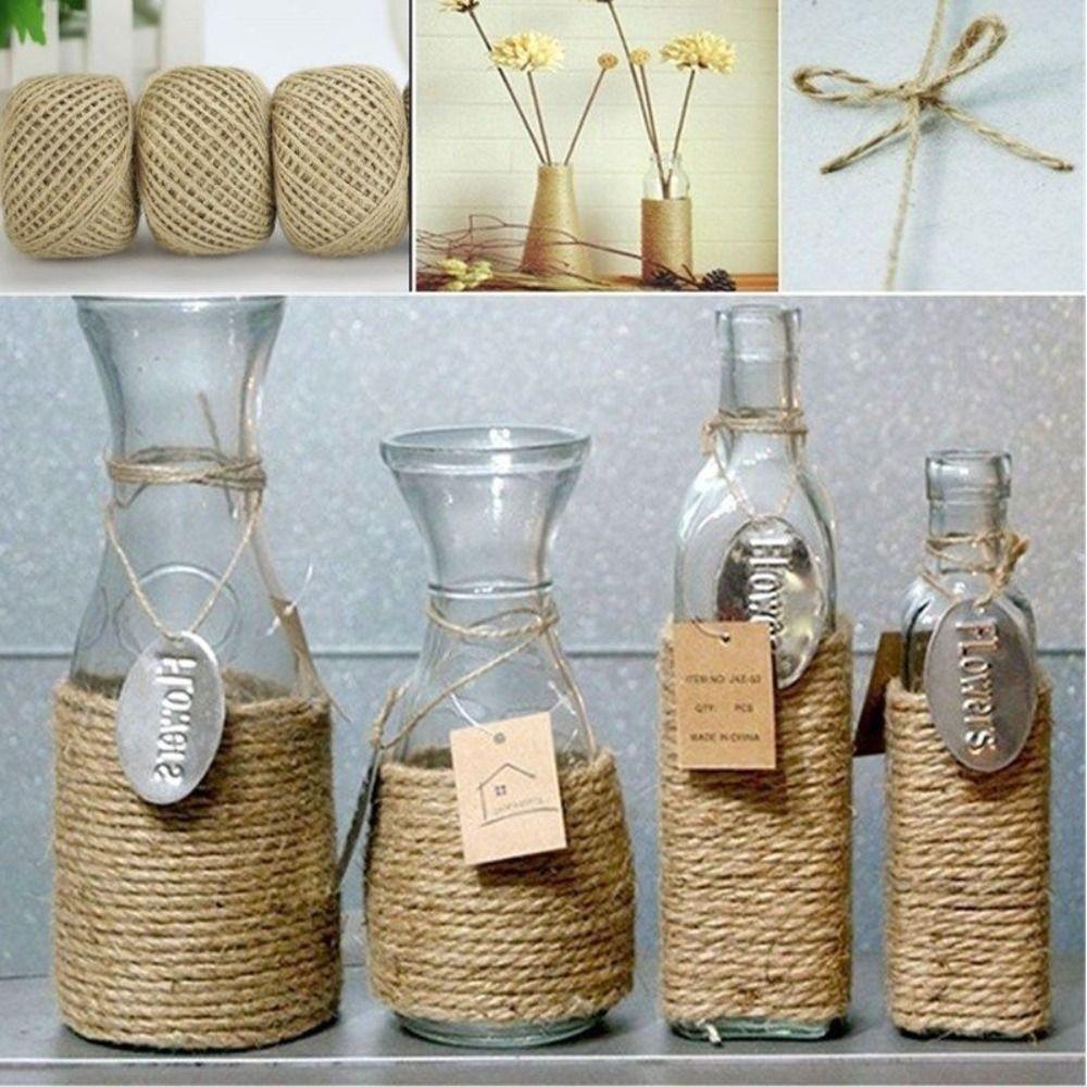 Hand-woven Jute Rope Roll Cord String For Handmade Craft Baking Decoration Packing Gift Box