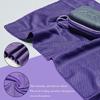 Quick Dry Cooling Towel Microfiber Sweat Towel for Gym Yoga Running Workout with Zipper Storage Bag Orange