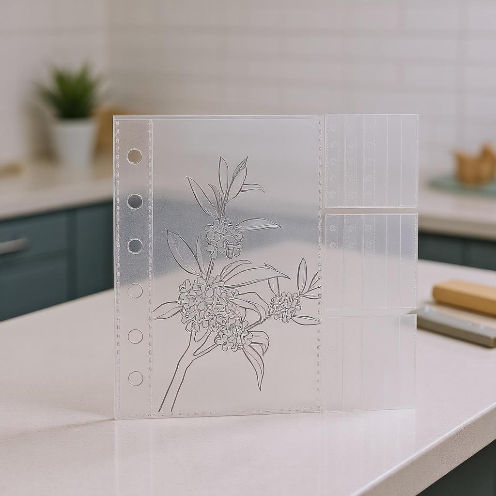 A7 Clear Sticker Photo Storage Album Sheet Protectors Book Organizer Folder for Office Administrative Staff Project Managers