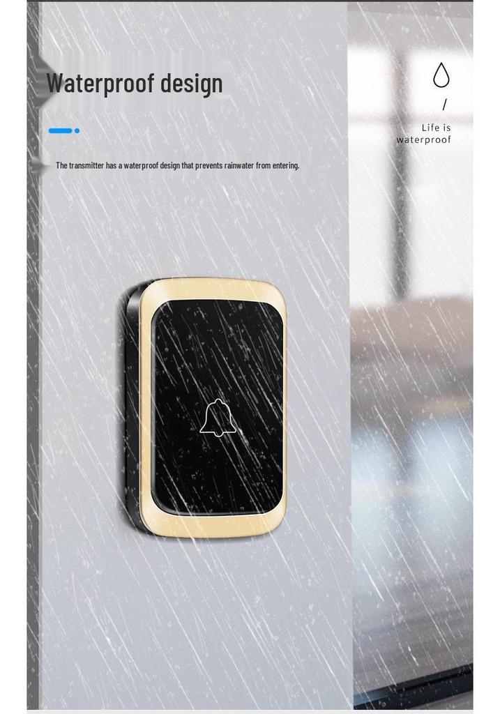 Smart Wireless Doorbell for Home, Ultra-Long Range, Remote Control, Two Receivers, Ideal for Elderly