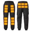 Unisex Electric Heated Windproof Waterproof Fleece Pants for Outdoor Warmth