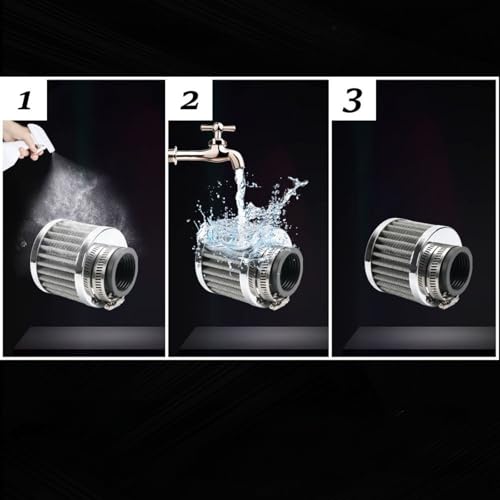 UACT Mini Air Breather Filter Air Cleaner Power Filter Универсальный сменный воздушный фильтр для скутера 12 мм (12мм)