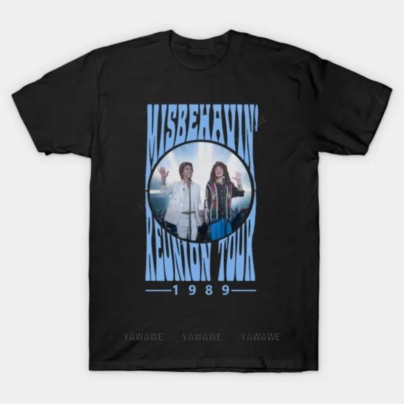 Cotton teeshirt man fashion t shirts Righteous Gemstones Misbehavin Reunion Tour T Shirt male oneck short sleeve casual tops