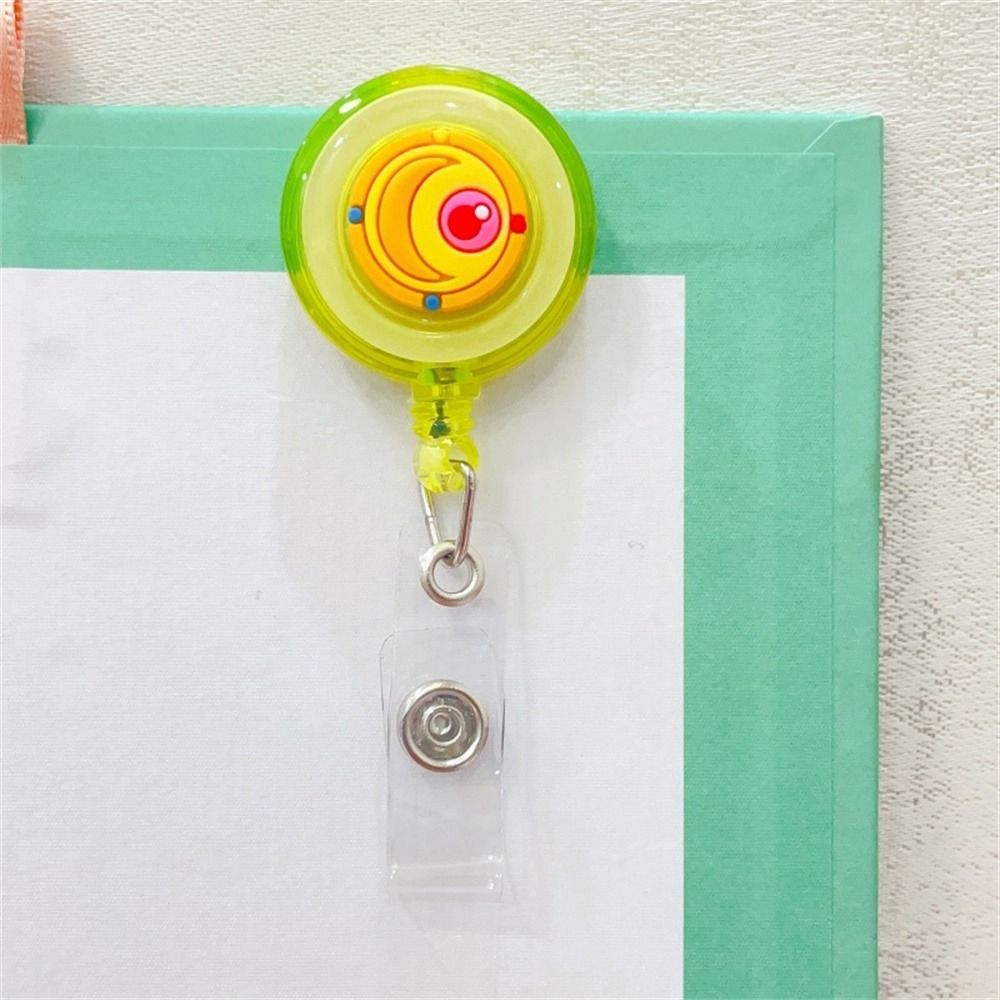 Students Cartoon Nurse Doctor ID Card Clips Badge Holder Name Card Holder Retractable Badge Reel