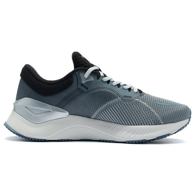 Li Ning YueYing Элемент Амортизация Отскока Низкие Беговые Кроссовки Мужские Серые ARHR187-3