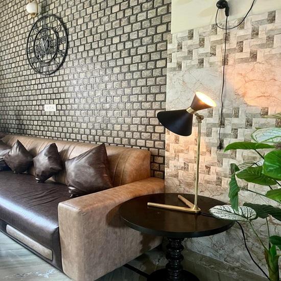 Набор из 2 настольных торшеров Mid-Century Modern Black Matte Double Cone Brass, стильное акцентное освещение для гостиной, офиса, спальни