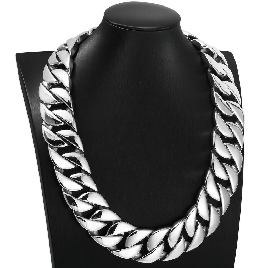 Titanium Steel Cast Necklace for Men Rough Cast Big Hip Hop Stainless Steel Necklace