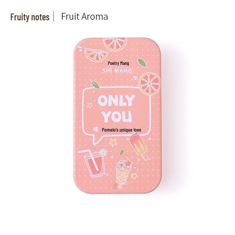 Shi Mang Peach Milk Portable Solid Perfume Balm - Long-lasting Light Fragrance for Students