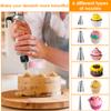 Шприц для украшения тортов DIY Насадка для украшения кексов Приготовление глазури для десерта Десертные печенья Инжектор для кремовой начинки