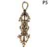 1Pc Cross Vajra Brass Car Key Chain Pendant Buddhism Dharma Lanyard Bodhi Beads Motorcycle Keychain Rope Pendant