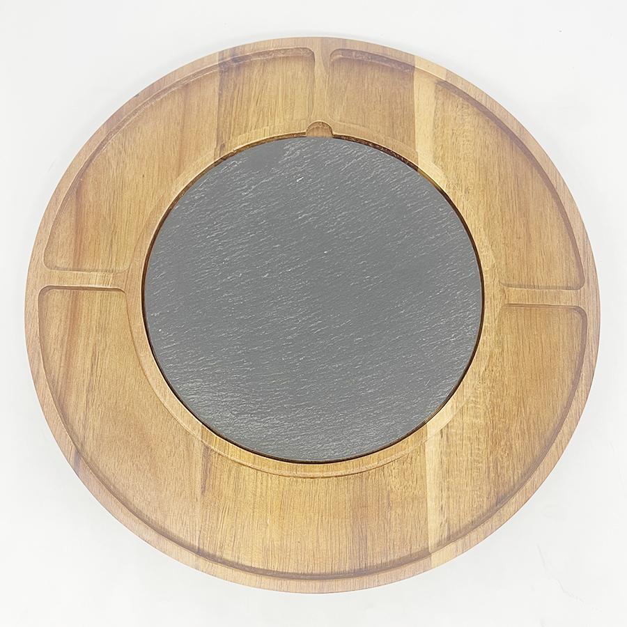 25x10cm Ecofriendly Reusable Wood Kitchen Food Vegetables Fruits Acacia Mixing Bowls