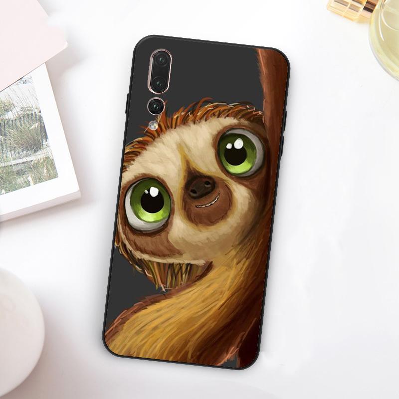 Смешной ленивец Для Huawei Nova Y73 Y72 Y90 Y70 Y60 Y91 Y61 12s 12i 11i 8i 9 10 SE P60 P30 Pro P40 Lite Чехол