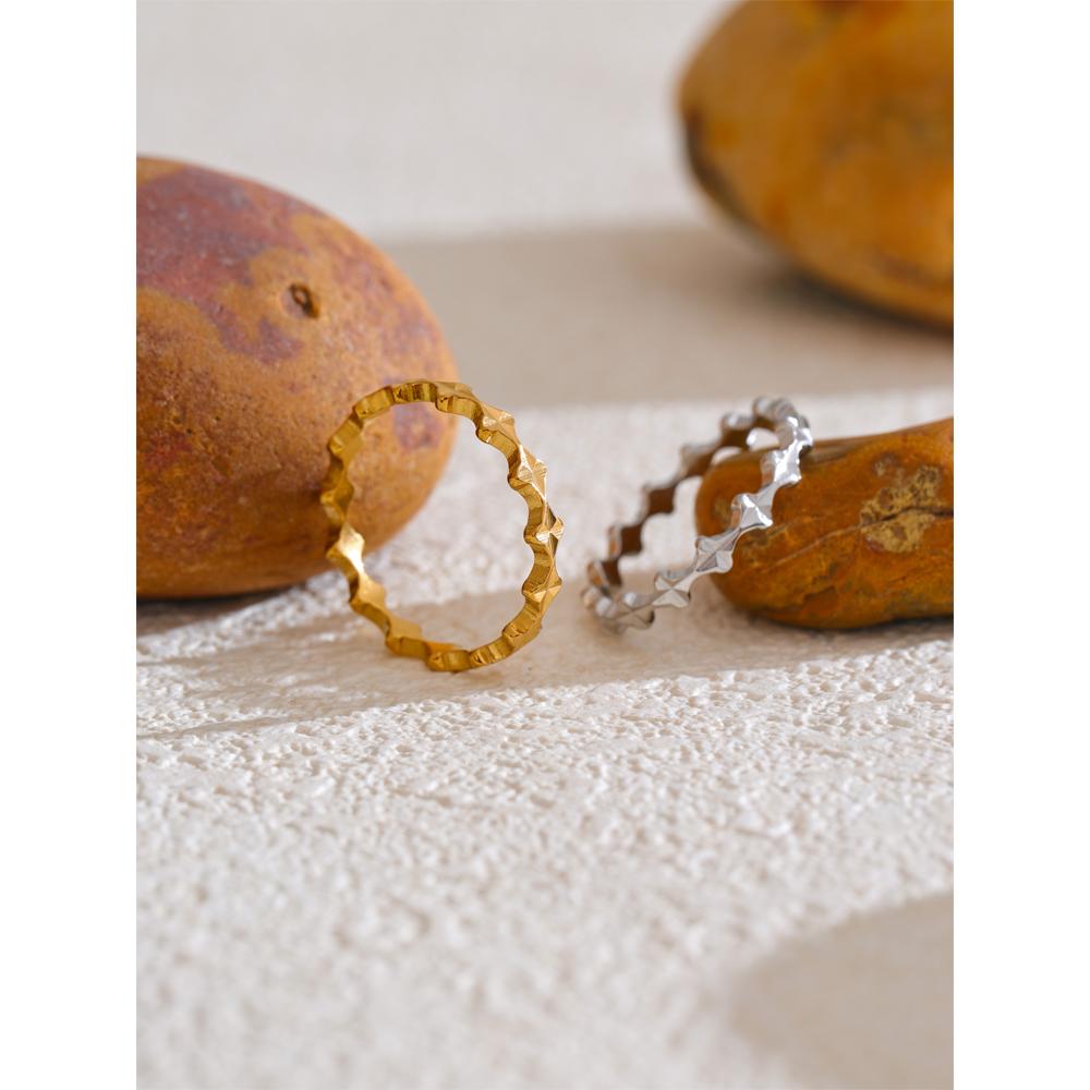 Eetit Минималистское тонкое геометрическое кольцо из нержавеющей стали золотого и серебряного цвета, модные универсальные повседневные ювелирные аксессуары