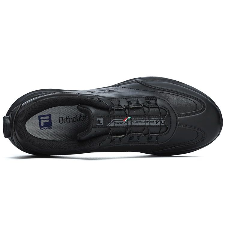 Fila Energy Lux Boa Lace-Up Low-Top Casual Running Shoes Men Sneakers Black A12M241107FBK