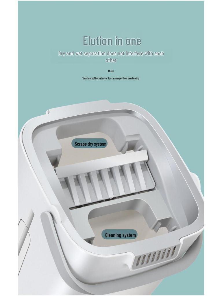 2024 Hands-Free Flat Mop: New Style, Easy-Clean Scratch Mop for Effortless Home Cleaning