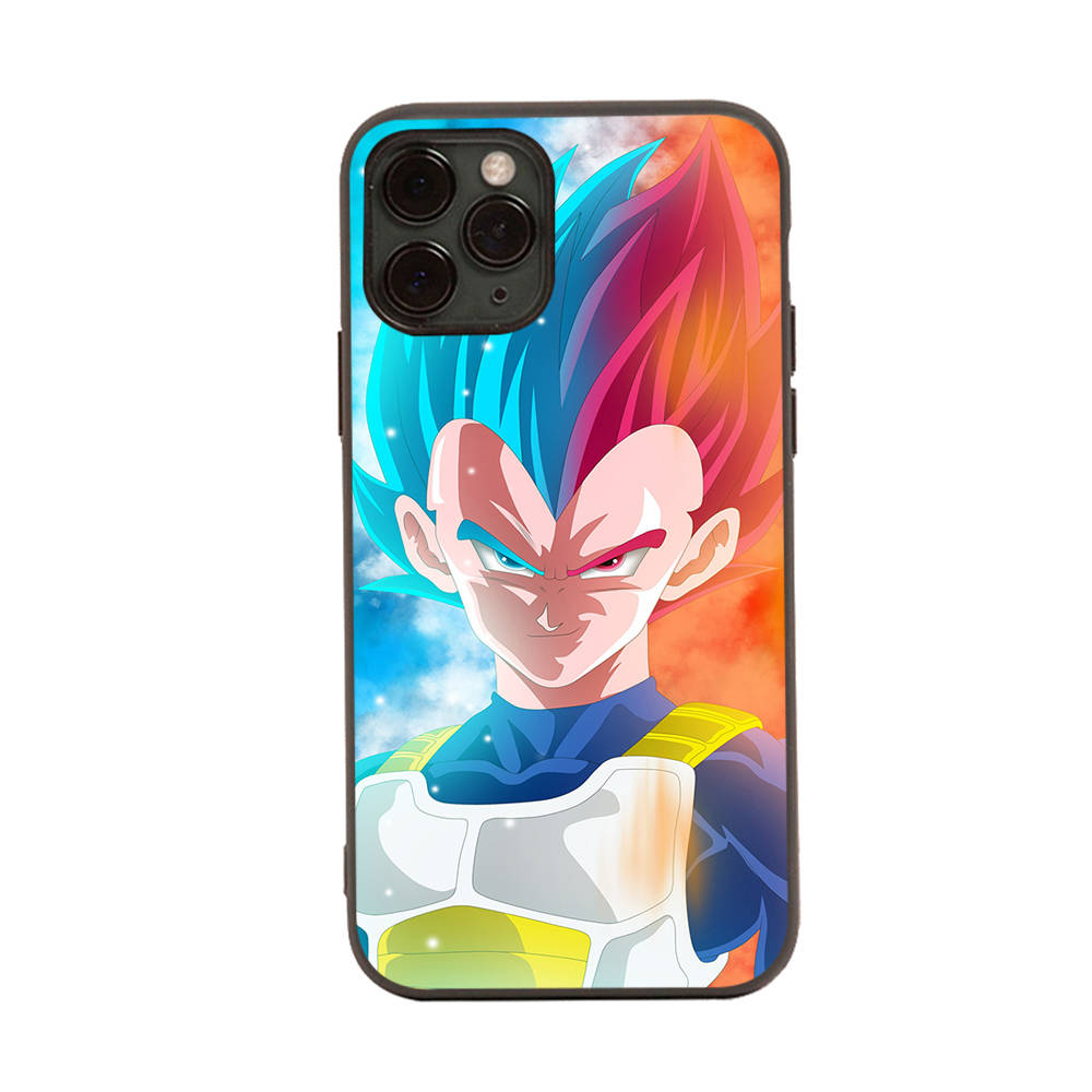 Чехол WD10 Dragon Ball Black Soft для iPhone 16 15 Plus 14 13 Pro 8 SE XR XS Max P30 Nova 5T Y5P Y6 Y7 Y8P Y9 Realme C30 C33 C31 VIVO Y36 V27