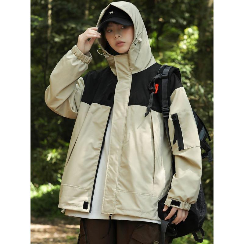 Work Jacket Spring and Autumn New Men's Casual Hooded Jacket Japanese Couple Empty Version Jacket